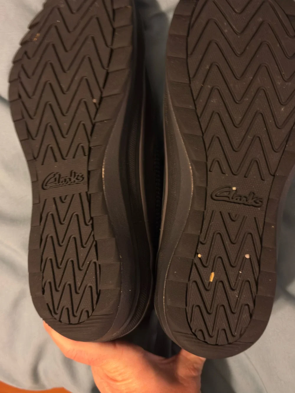 Almost New Clarks Women's Black Zip Front Ankle Booties